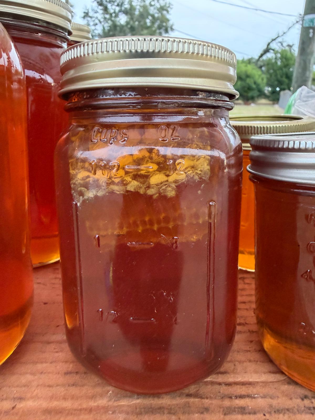 Raw Local Honey with Natural Honeycomb