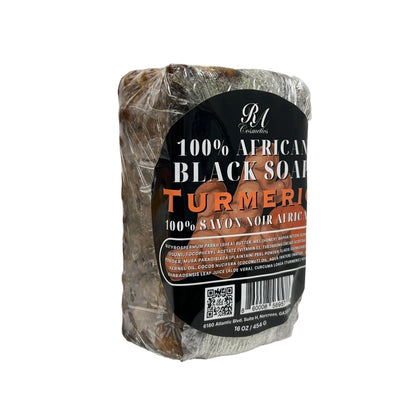 African Black Soap Bar w/ Turmeric Oil