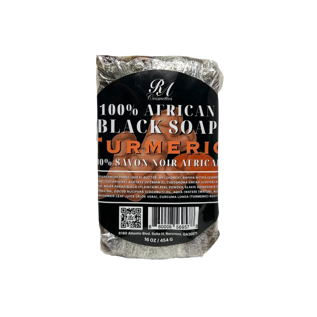 African Black Soap Bar w/ Turmeric Oil