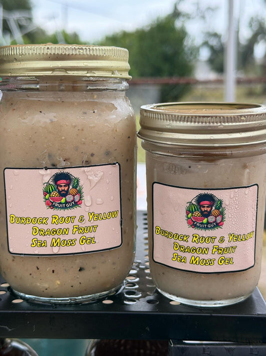 Burdock Root & Yellow Dragonfruit Sea Moss Gel