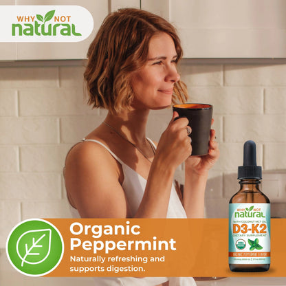 Organic Vitamin D3 & K2 Liquid Drops