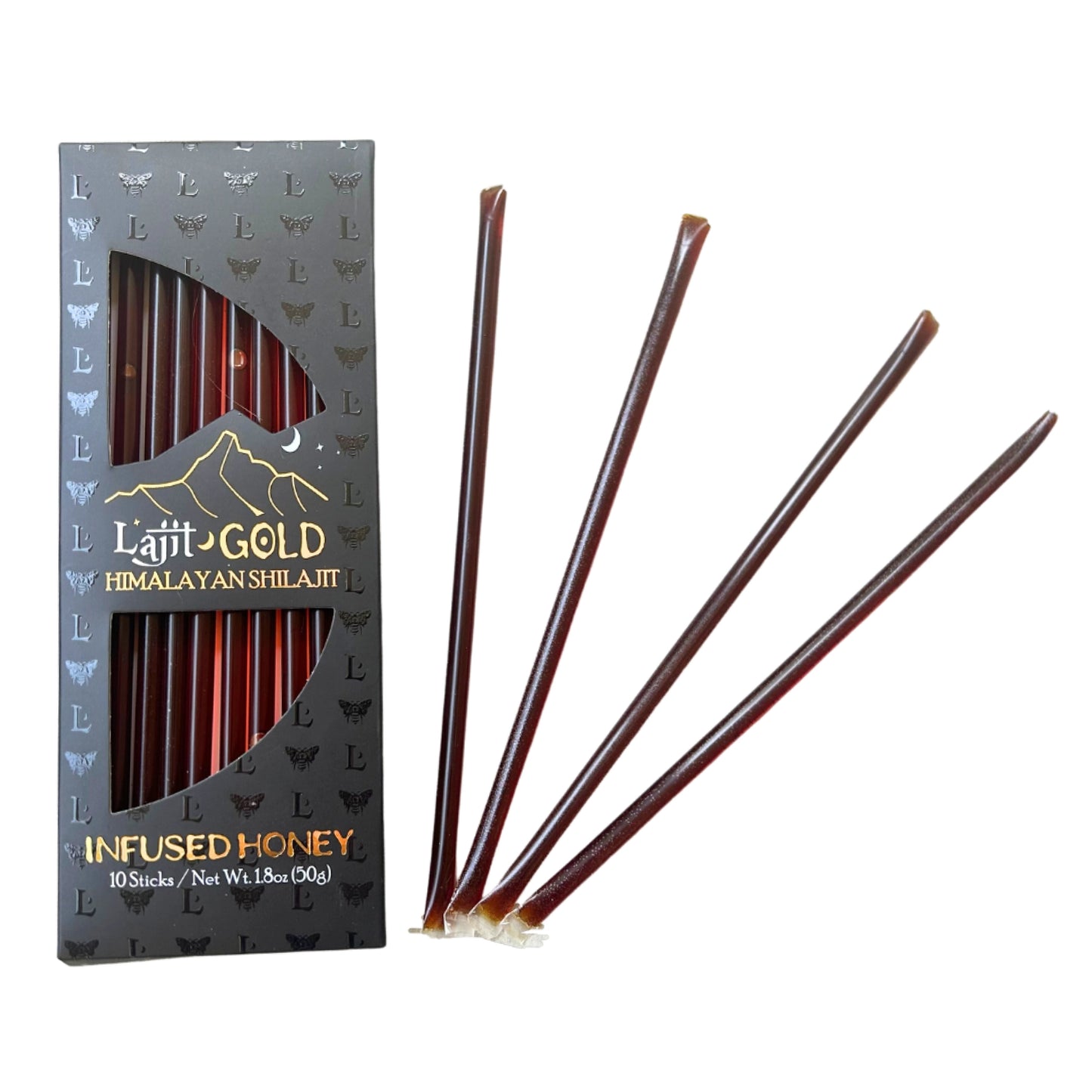 Lajit Gold Shilajit Infused Honey Sticks
