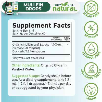 Organic Mullein Liquid Drops