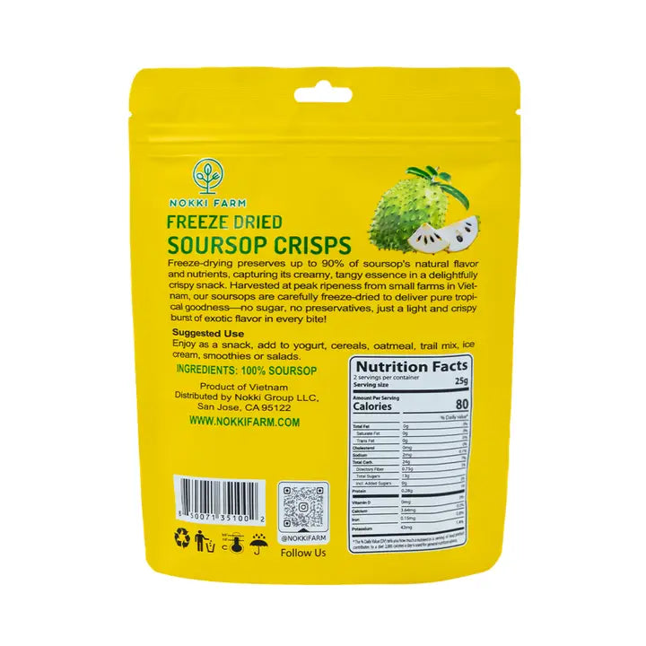 Pure Soursop Freeze Dried Bites – Tropical Superfruit Snack